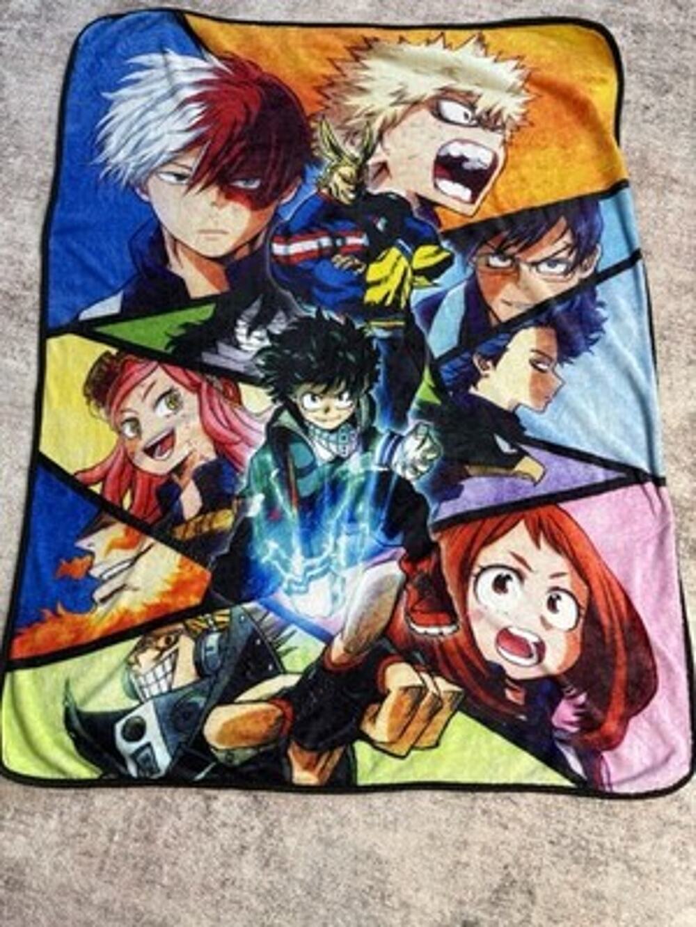 Anime My Hero Academia Fleece Blanket Throw 58" x 44" Soft Deku Bakugo Todoroki